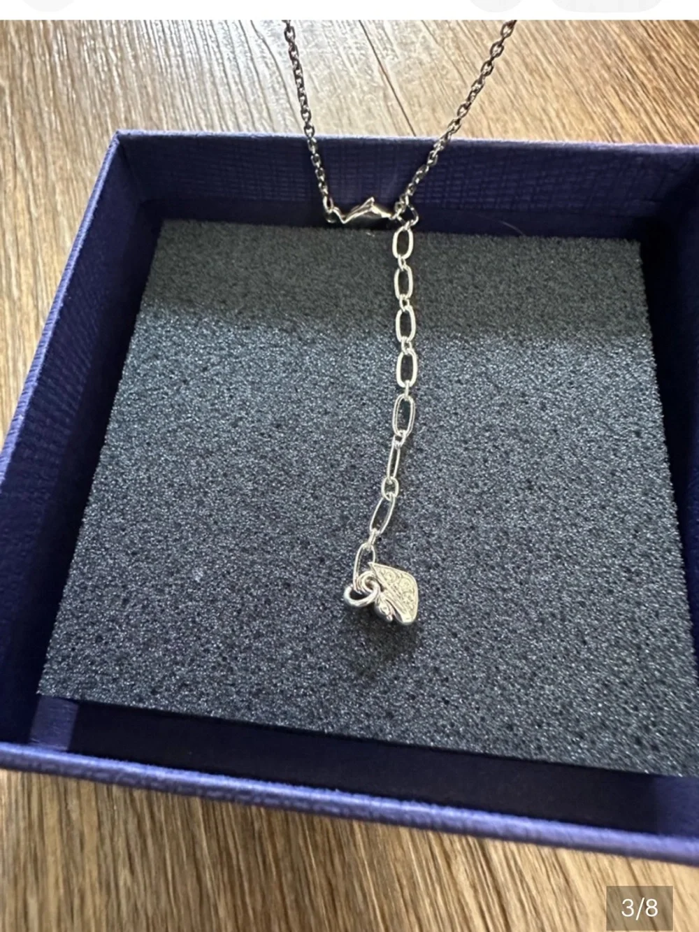 Swarovski Silver Crystal Swan Necklace - Silver Iconic - Picture 4 of 9